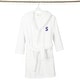 preview thumbnail 101 of 103, Sweet Kids 100% Polyester SUPER PLUSH Double Brushed Hooded Bathrobe with Navy Bookman Monogram
