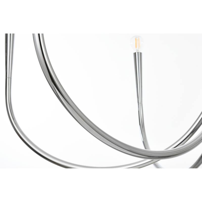 Elegant Lighting LD722D55 Layne 6 Light 55" Wide Taper Candle Style