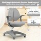 preview thumbnail 28 of 28, Gymax Kids Desk Study Chair Adjustable Height Depth w/ Sit-Brake - See Details