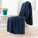 preview thumbnail 38 of 39, Chanasya Cable Knit Throw Blanket With Reversible Sherpa