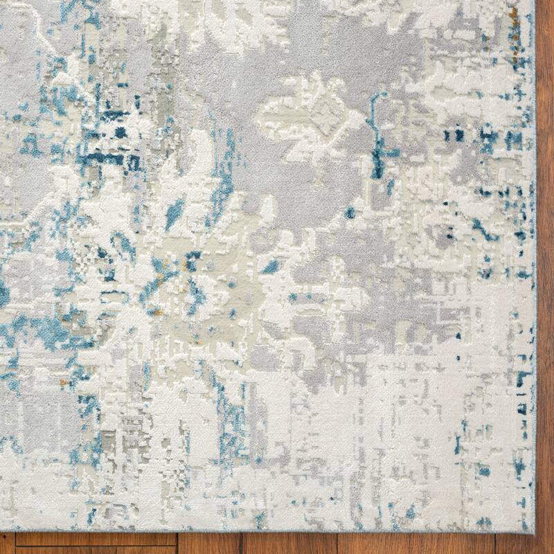 Borderless Transitional Abstract Area Rug