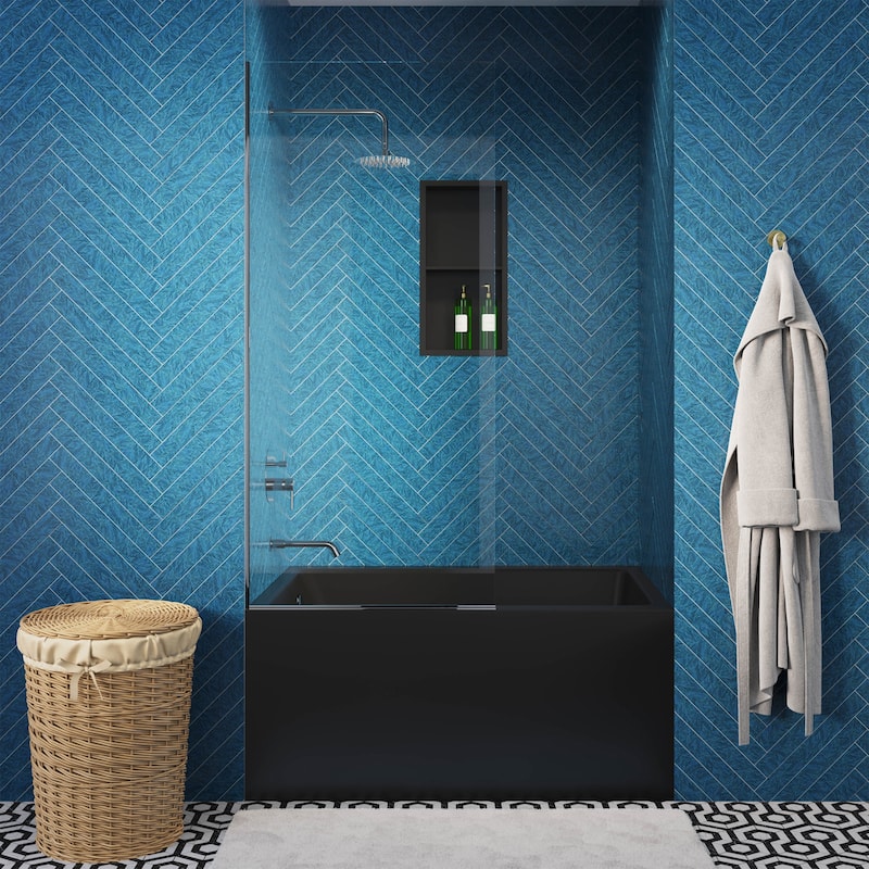 Ivy Single-Handle 1-Spray Tub And Shower Faucet In Chrome (Valve Included) - 17.5" x 11.88" x 5.88"