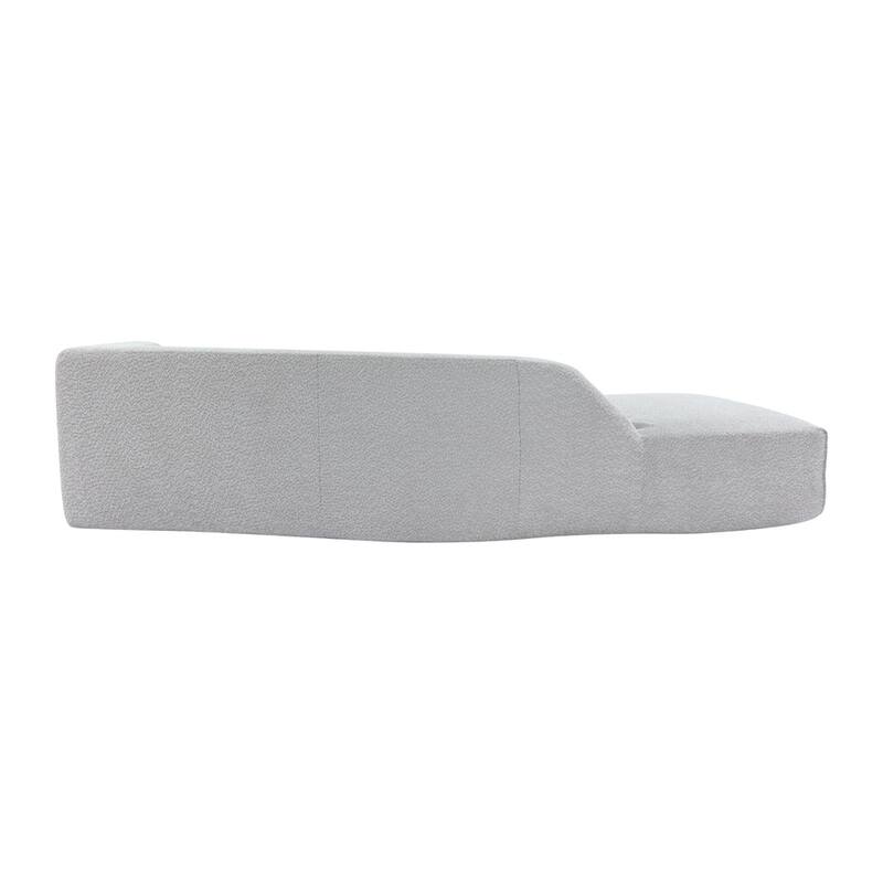 109.4" Modern Boucle Fabric Curved Sofa