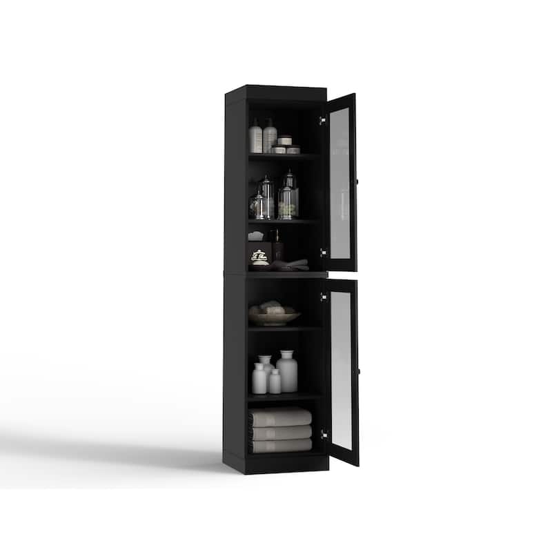 100% Solid Wood 16.5" Bathroom Cabinet with Optional Doors by Palace Imports