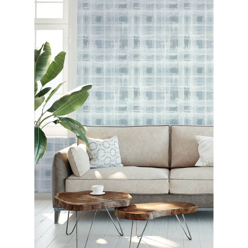 Scott Living Stuart Blue Peel and Stick Wallpaper