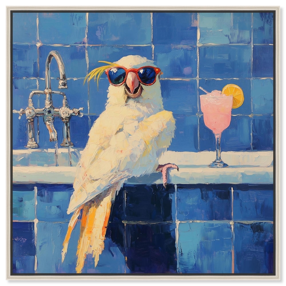 Relaxing Bird Canvas by Art Remedy