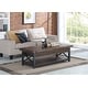 preview thumbnail 2 of 5, Carpenter Brown Rectangular Lift-Top Coffee Table with Casters by Flexsteel - 50" x 18" x 26"