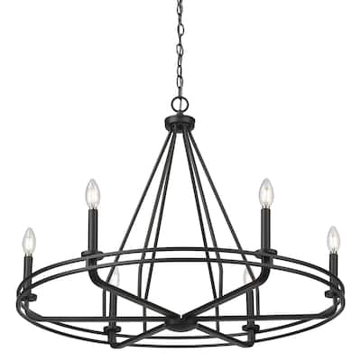 Millennium Lighting 21606 Jody 6 Light 33" Wide Pillar Candle Style