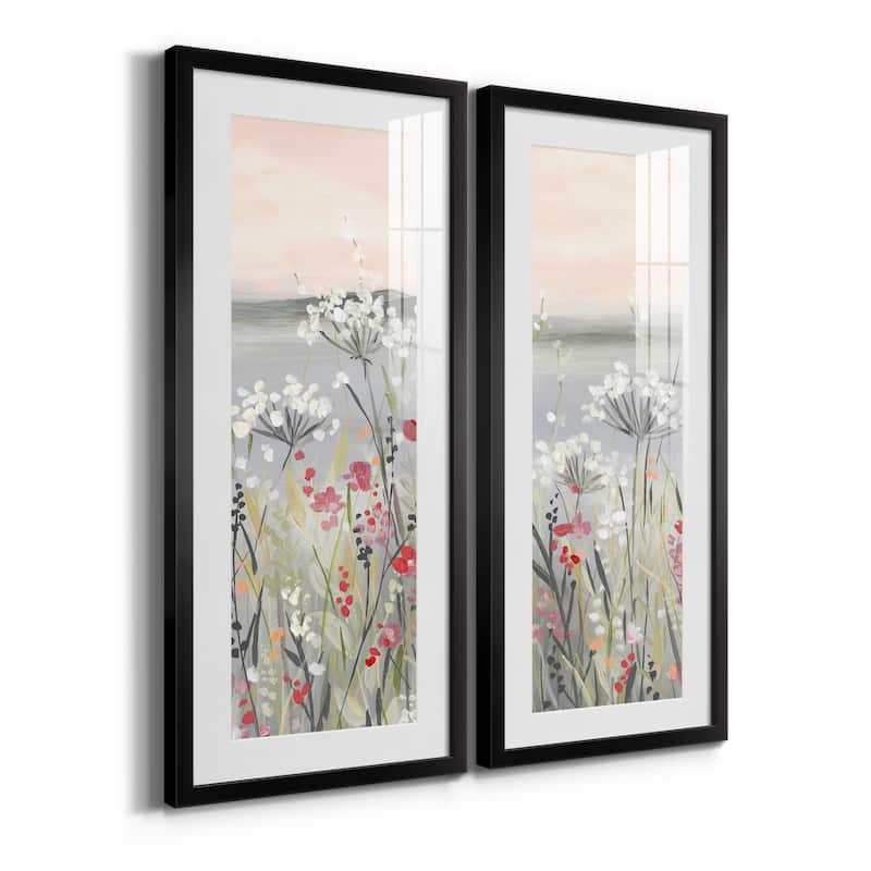 Blushing Wildflowers I-Premium Gallery Framed Print - Ready to Hang