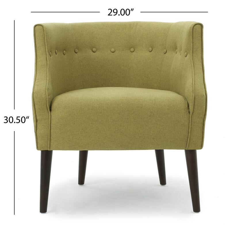 Modern Club Chair with Tufted Back
