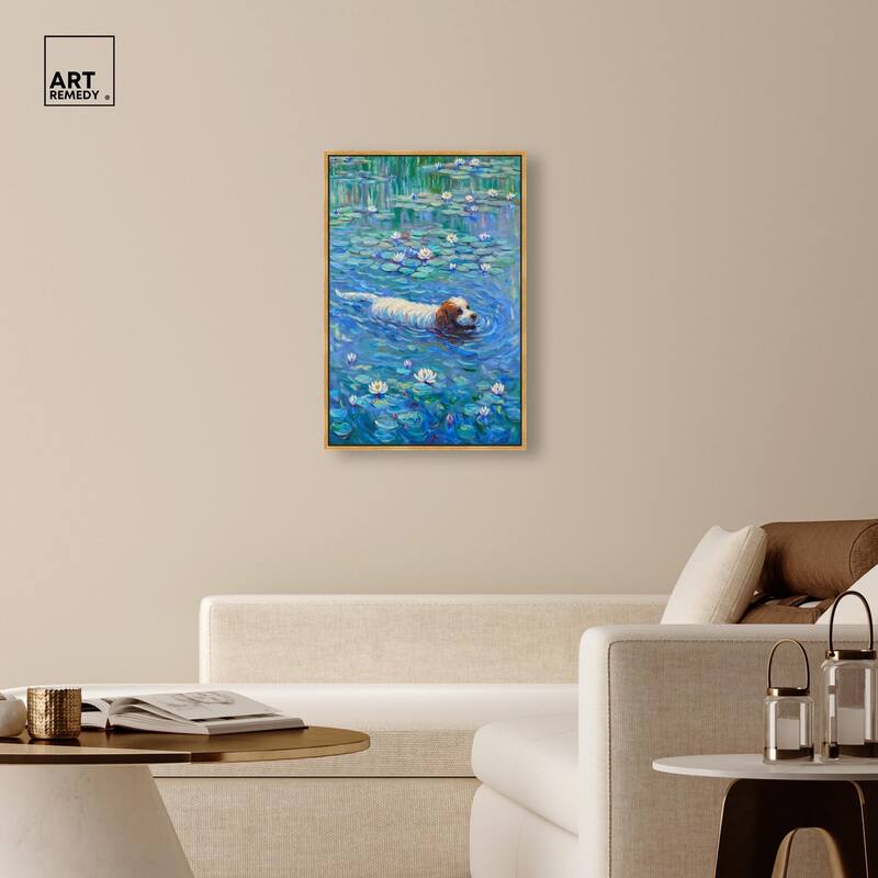 Lily Lagoon III Canvas by Art Remedy