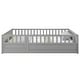 preview thumbnail 11 of 14, Full size Floor bed, integral construction with super high security barrier, door, children's floor bed frame, Montessori