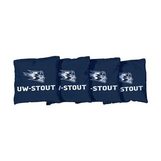 Wisconsin Stout UWS Blue Devils Blue Cornhole Bags