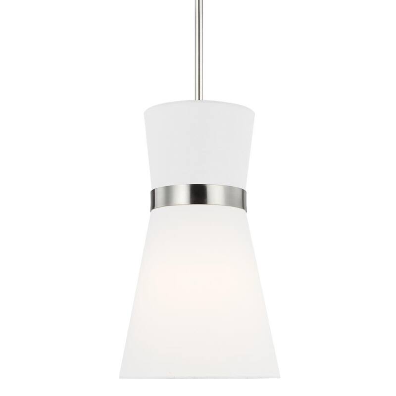 Bellevue Creuse 10" Wide Mini Pendant - Brushed Nickel
