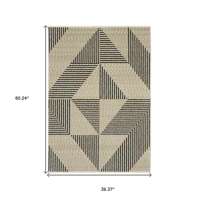 HomeRootsGeometric Modern Runner Area Rug