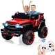 preview thumbnail 24 of 28, 2 Seater Ride On Car with Remote Control, 4WD Off-Road Truck 12V Electric Battery Powered Ride On Toys