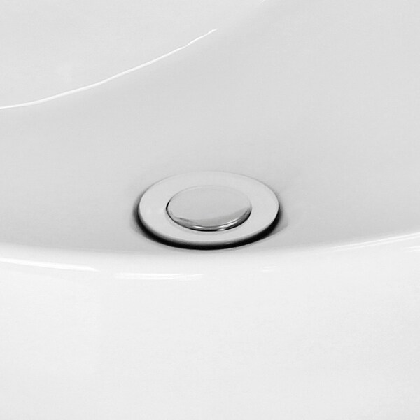 にく 19.75-in. W CUPC Oval Undermount Sink Set In Biscuit