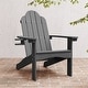 preview thumbnail 8 of 55, Patio HDPS Adirondack Chair Plastic Weather Resistant Outdoor Chairs Set of 4 - 30 in.W x 35 in.D x 36.5 in.H