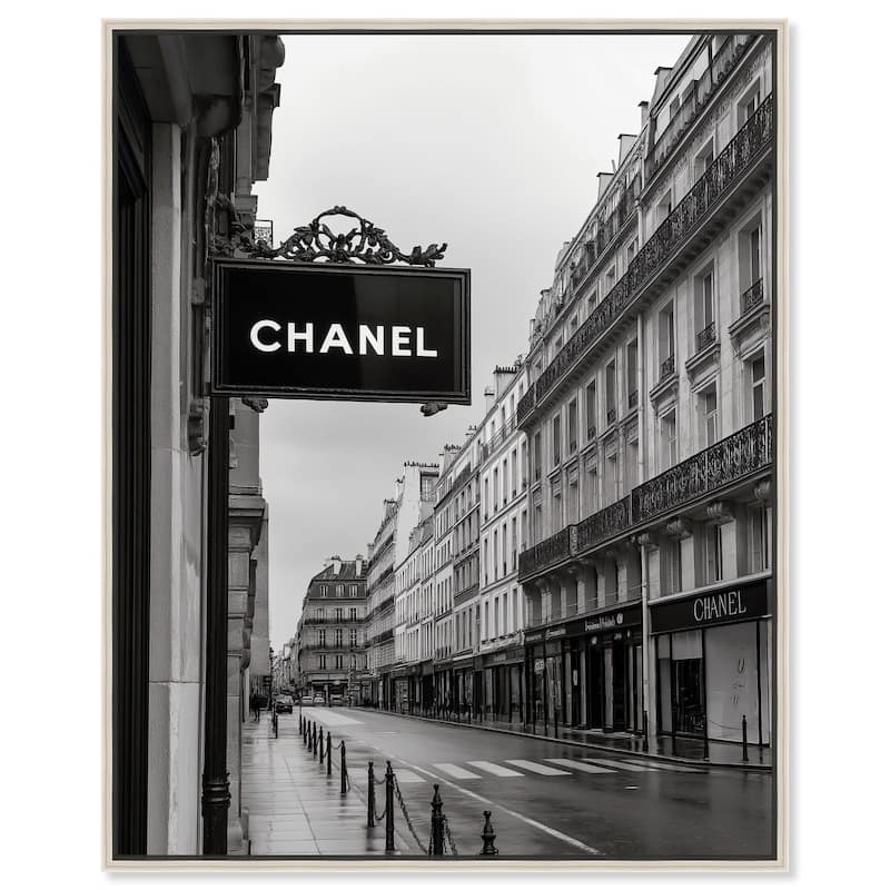 Parisian Fashion Star Canvas by Art Remedy - 30" x 36" - Silver
