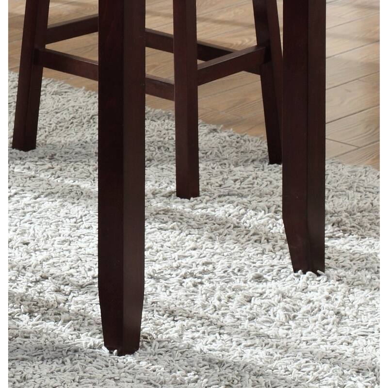 Set of 3 High Gloss Printed Marble Breakfast Table with Stools, Modern Kitchen Dining Table, Afternoon Tea Table