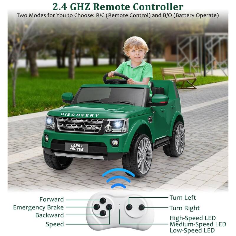 Licensed Land Rover Ride on Car, 12V 4.5 MPH Ride on Toys for Toddlers 3-8