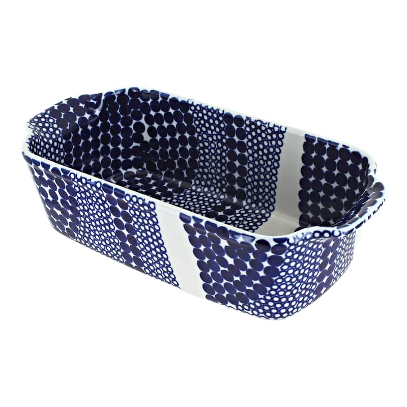Blue Rose Polish Pottery 1381 Zaklady Loaf Baker - Zara