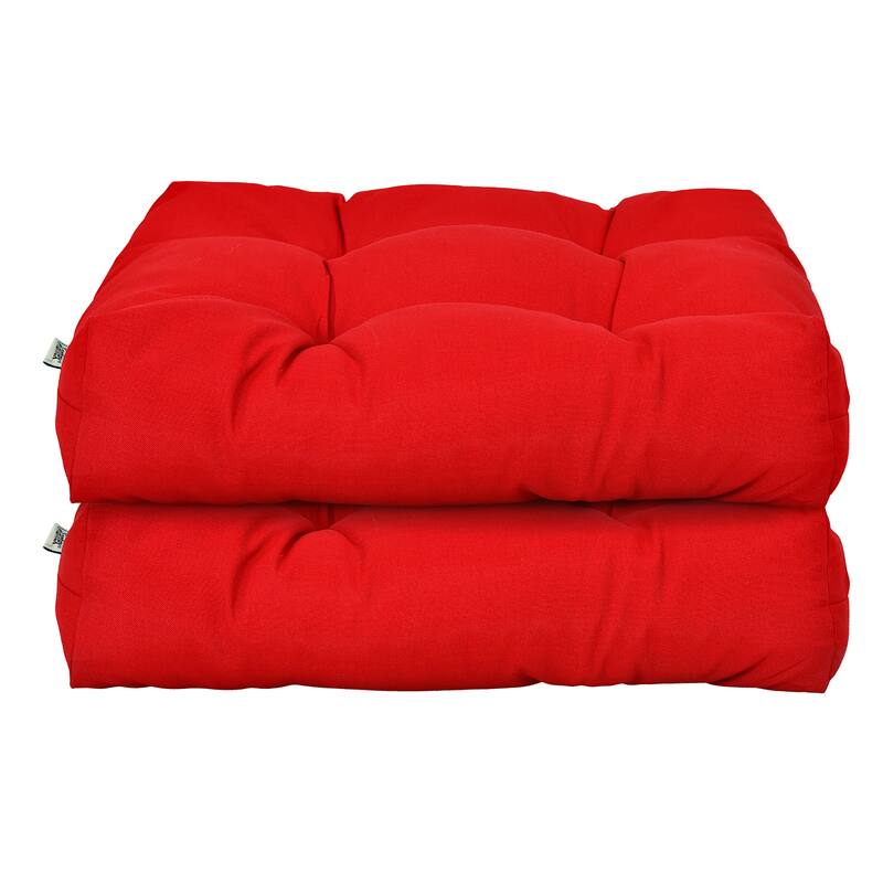 Costway 2 PCS 21'' x 21'' Patio Chair Seat Cushion Pads Indoor/Outdoor