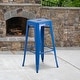 preview thumbnail 1 of 5, 30" High Backless Metal Indoor-Outdoor Barstool with Square Seat