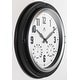 preview thumbnail 10 of 12, Forecaster Indoor/Outdoor Patio Garden 16 inch Wall Clock Thermometer by Infinity Instruments - 16 x 2.25 x 16