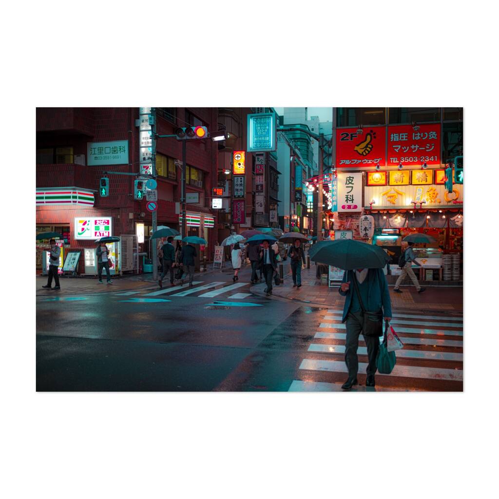 Tokyo Japan Tokyo Thunder Photography Neon Night Art Print/Poster