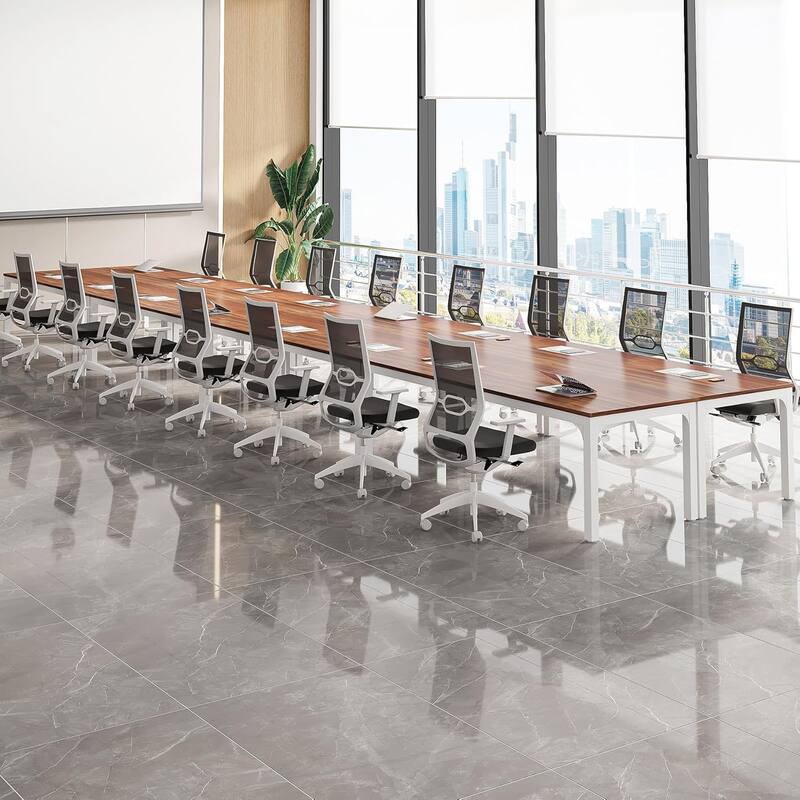 78.74" Large Rectangle Conference Table/Desk, Modern Seminar Meeting Table, Business Tables for Boardroom & Office