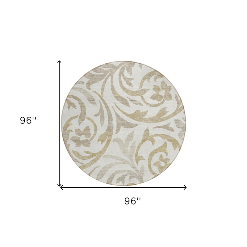 HomeRoots Floral Transitional Rectangle Outdoor Rug