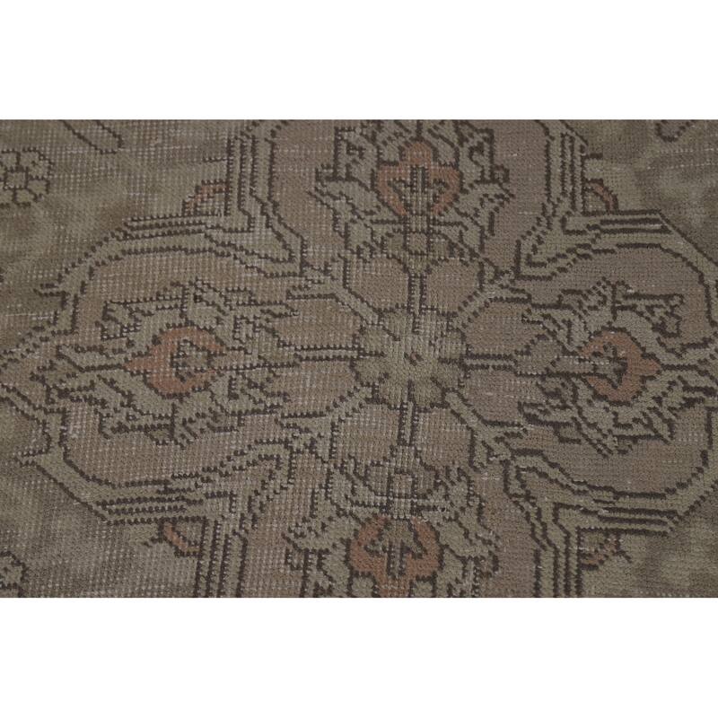 Tabriz Persian Vintage Rug Handmade Living Room Wool Carpet - 9'7" x 13'0"