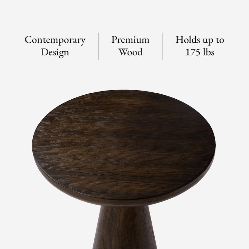 Maven Lane Owen Rustic Wooden Drink Table