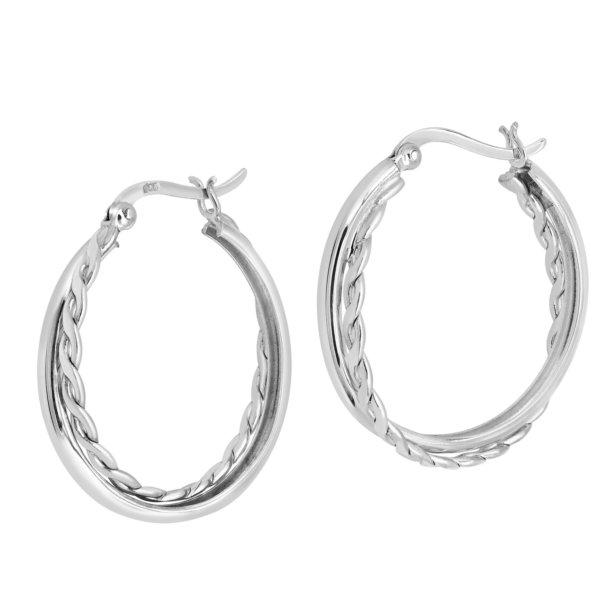 Celtic Infinity Knott with Heart Earrings on 925 Silver Hoops FREE POSTAGE