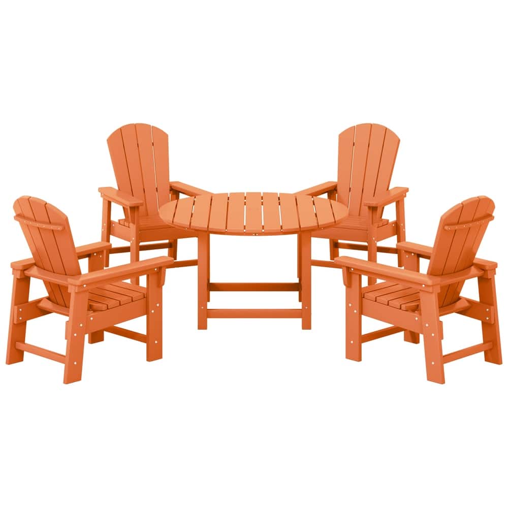 Laguna Kids Adirondack 5-Piece Round Table Dining Set
