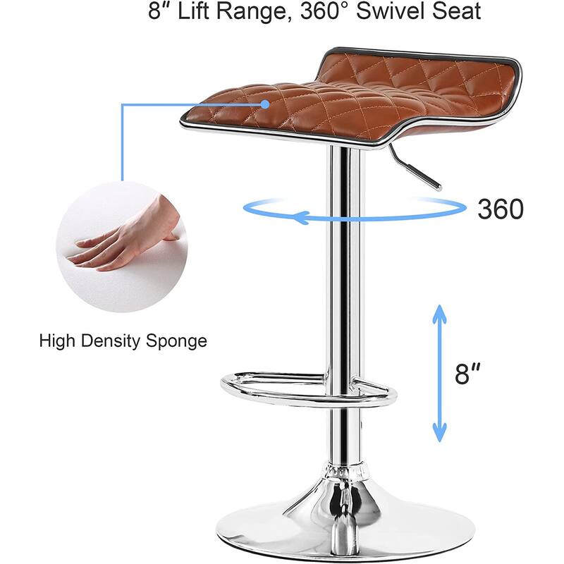 Javlergo 5-Piece Console Table and Stool Set, 70.9" Sofa Table with USB Charging Station and 4 Adjustable Swivel Chairs
