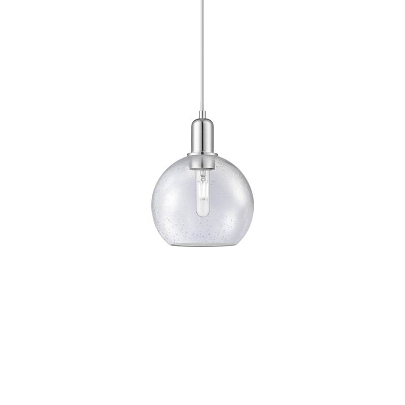 Innovations Lighting 716-1P-11-8 Athens Pendant Athens 8" Wide Mini - Polished Chrome / Seedy