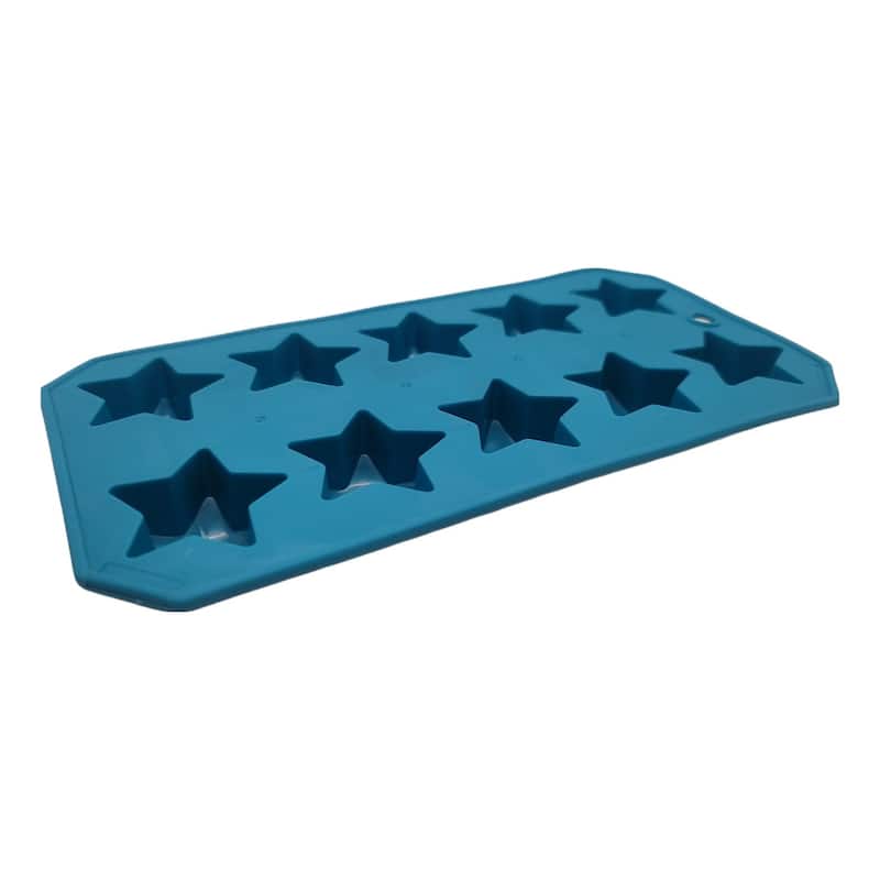 Chef Craft Flexible Thermoplastic 10-Cube Ice Cube Tray - Star Shapes