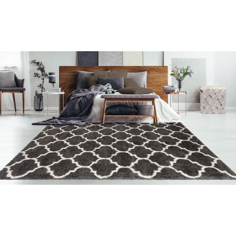 Noori Rug Lux Ava Trellis 2-Inch Shag Rug