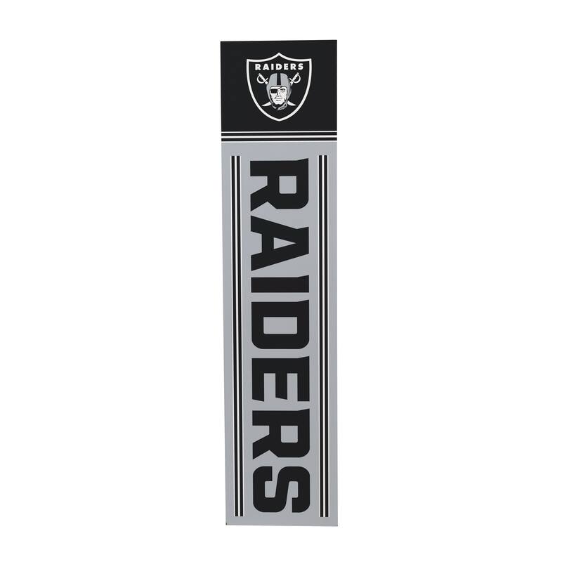 47" Double Sided Seasonal Porch Leaner, Las Vegas Raiders - 47" x 11.25"