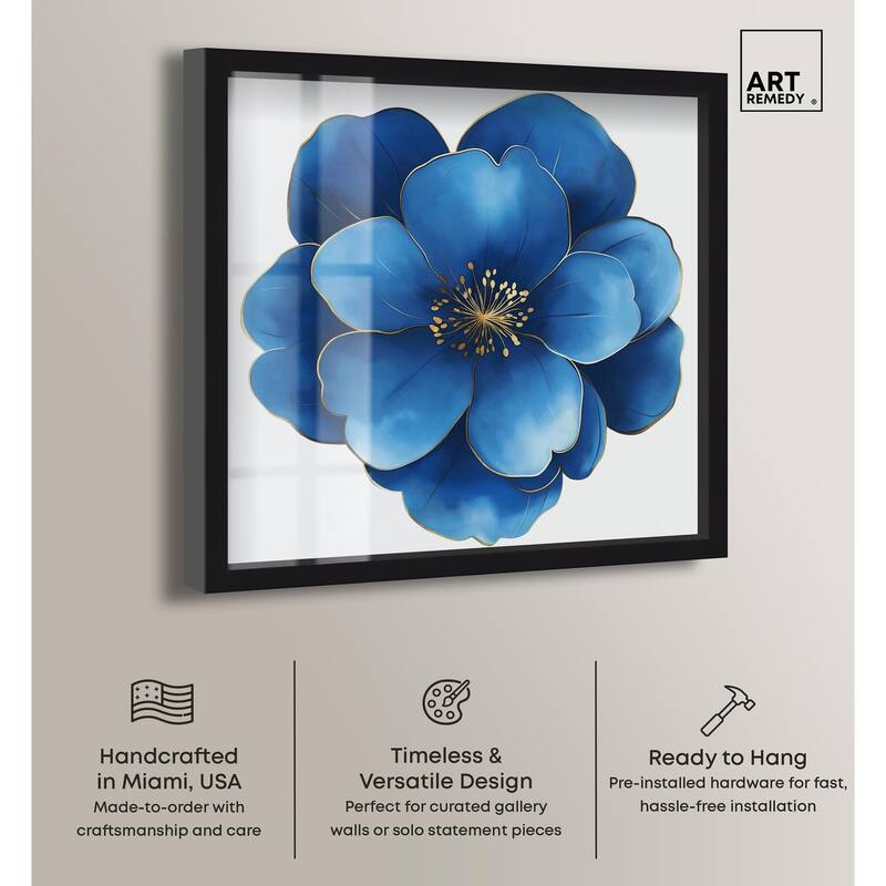 Blue Brilliance I Shadowbox by Art Remedy