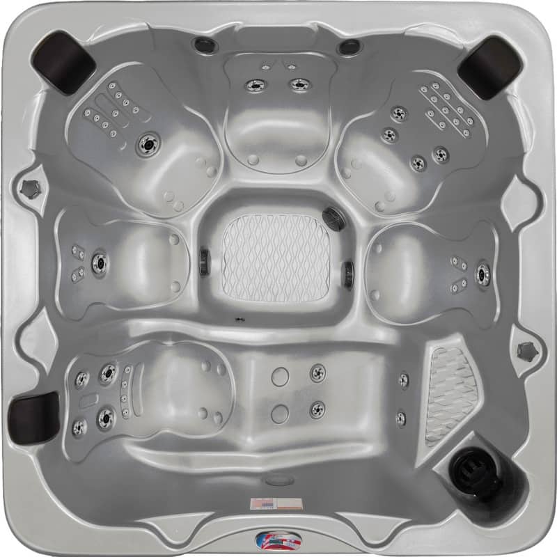 American Spas 6-Person 45-Jet Premium Acrylic Lounger Spa Standard Hot Tub with Ozonator and Sound System