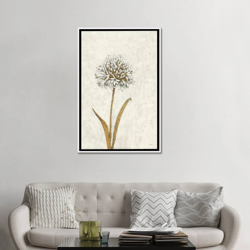 iCanvas "Shimmering Summer I Ivory" by James Wiens Framed Canvas Print