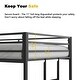 preview thumbnail 12 of 14, Black Classic Style Metal Bunk Bed with Exchangeable Ladder