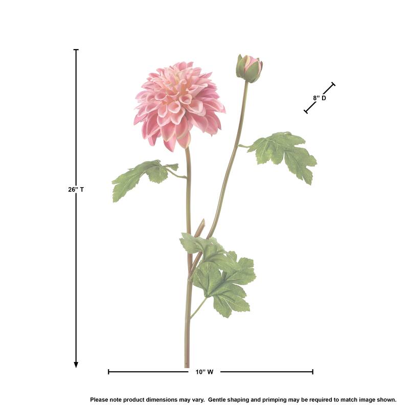 24" Garden Dahlia Spray Set of 3