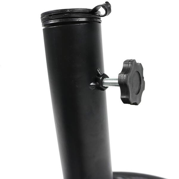 Shop Sunnydaze Heavy Duty Cast Iron Outdoor Patio Umbrella Base Stand Holder 18 Overstock 16635785