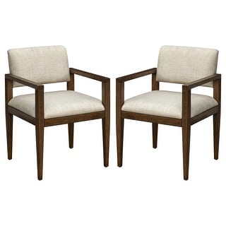 Upholstered Dining Chairs with Arms (Set of 2) - Bed Bath & Beyond - 39004886