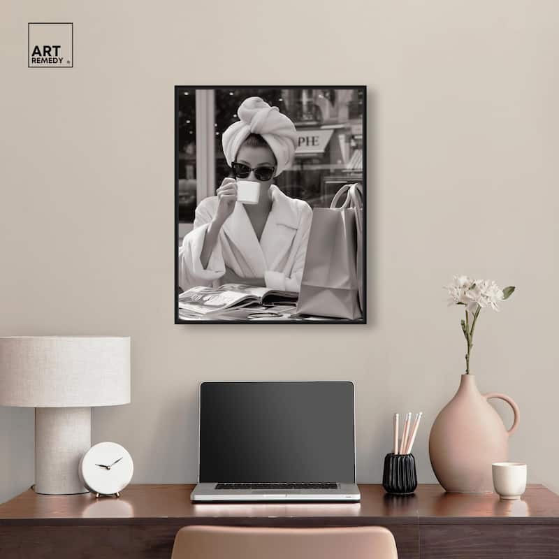 Early Morning Coffee Canvas by Art Remedy