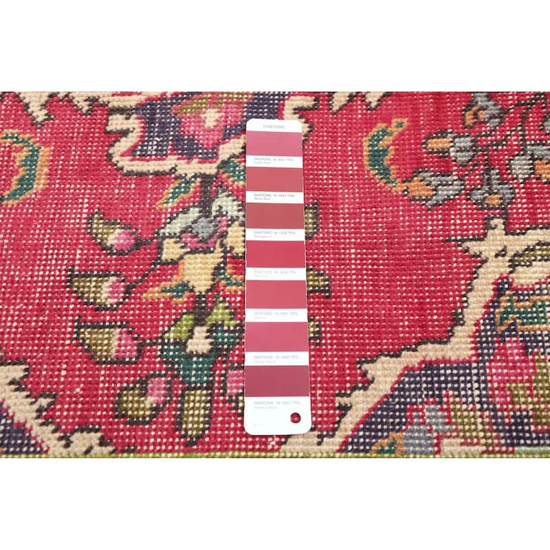 ECARPETGALLERY Hand-knotted Antalya Vintage Red Wool Rug - 6'5 x 9'1